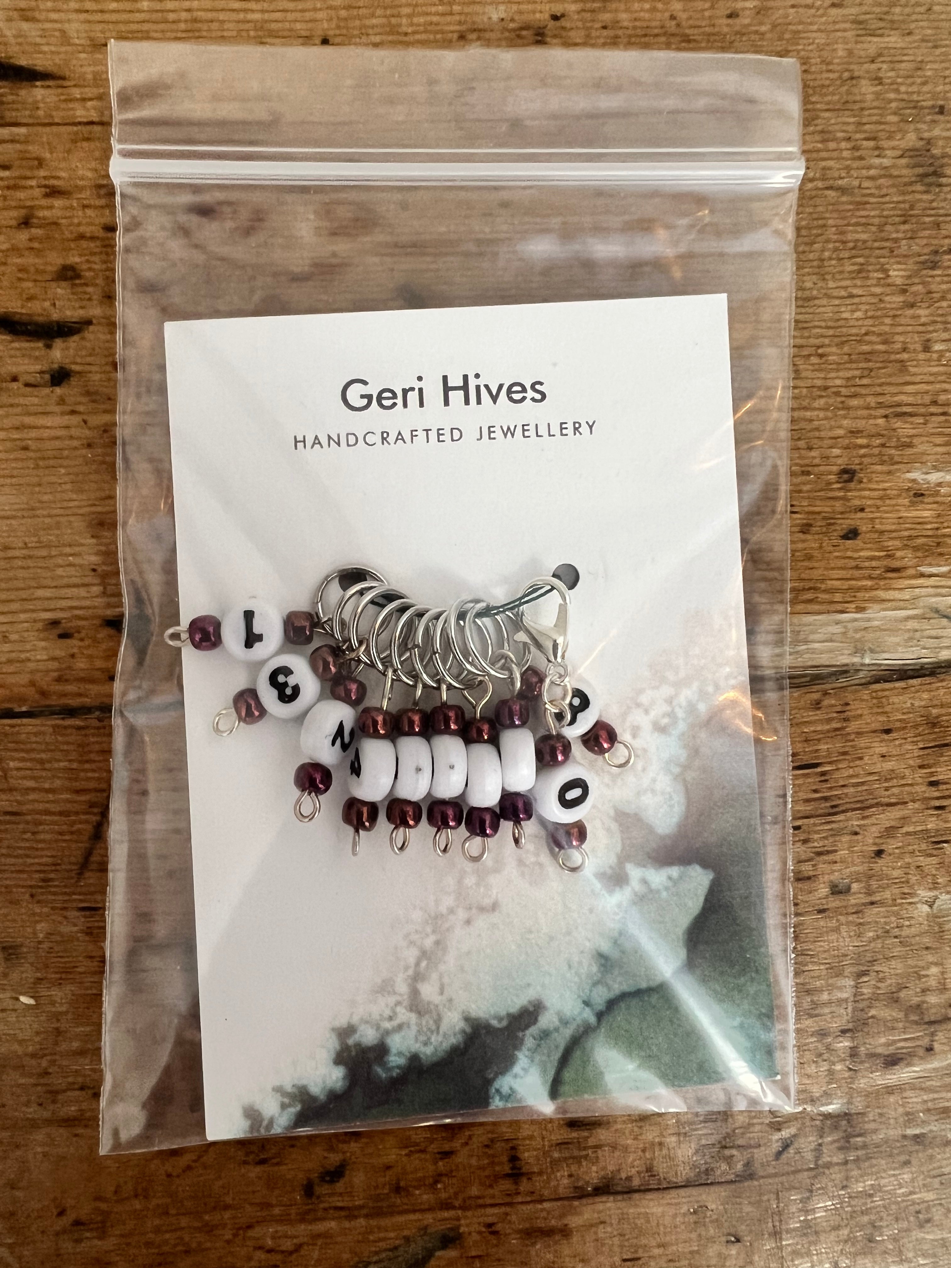 Geri Hives Numbered Stitchmarkers